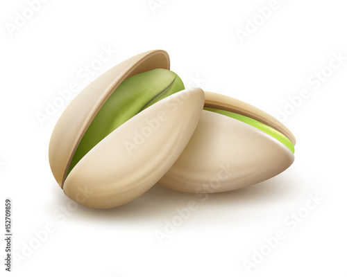 Two pistachio nuts