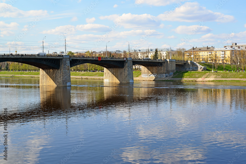 New Volga Bridge in Tver, Russia
