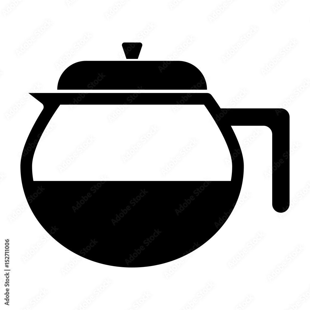 Capacity for hot drinks black icon. Capacity for hot drinks black icon.