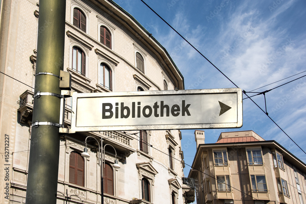 Schild 242 - Bibliothek