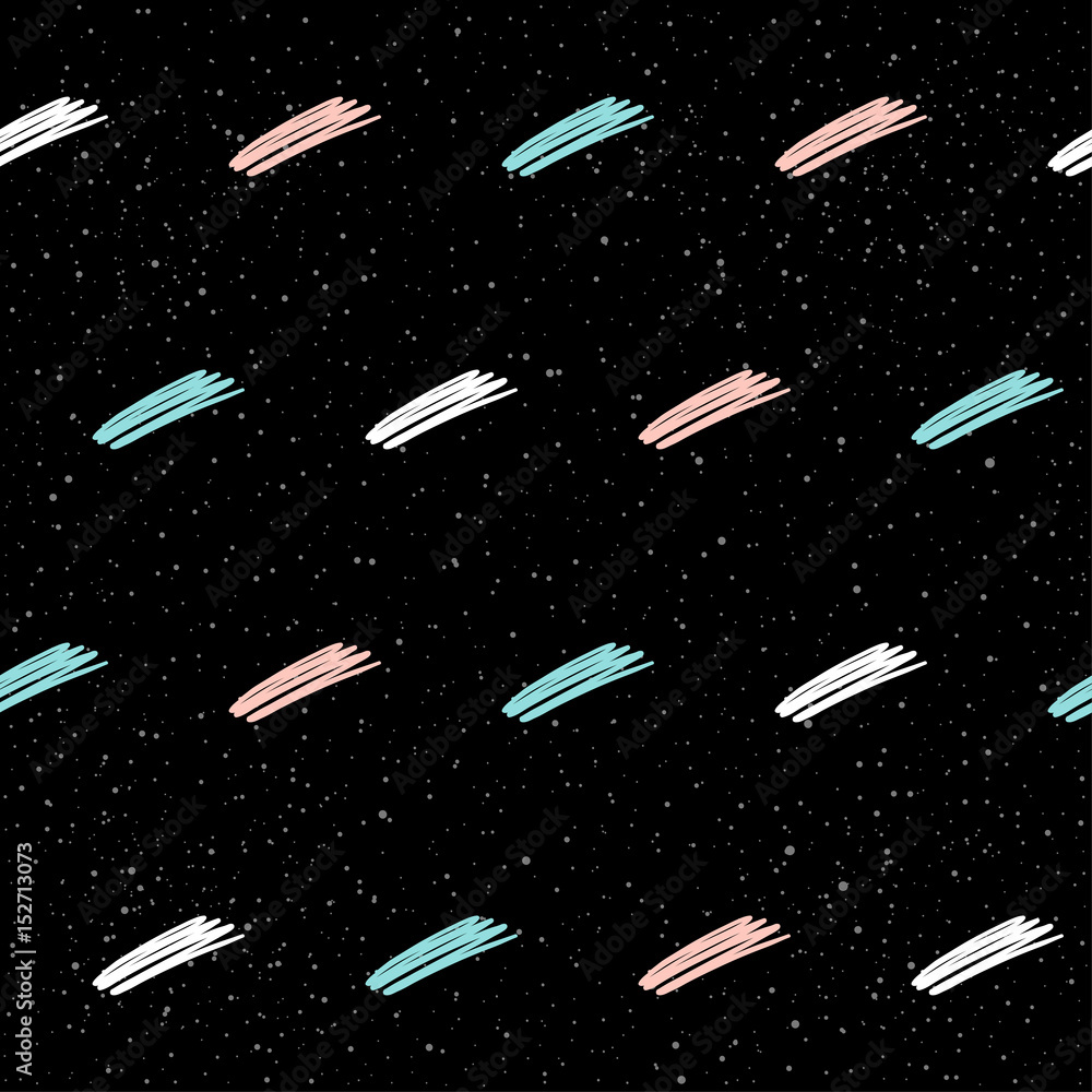 Handmade doodle line seamless pattern background. Handmade doodle line seamless pattern background.