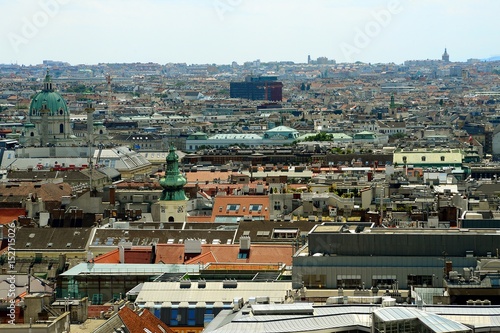 Obraz na płótnie Austrian capital Vienna city view w salonie