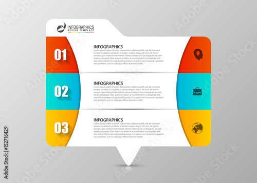 Circle infographics. Template for diagram. Vector illustration