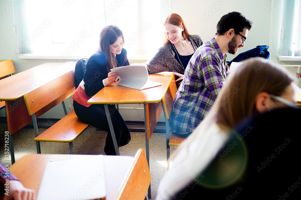 College students on a lecture