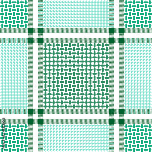 Classical checkered scarf design.