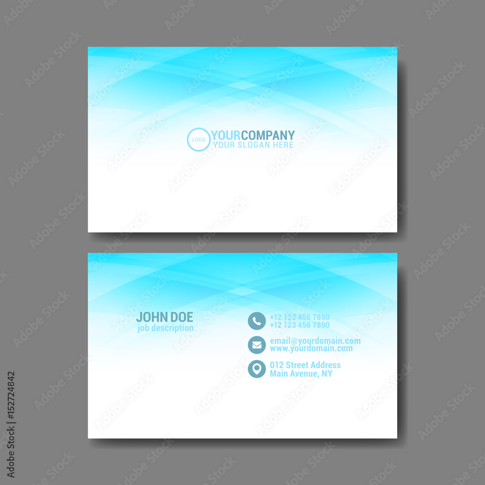 Naklejka premium Business Card Template.