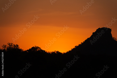 Sunset with focus to orange colours  shot was taken in Limpopo.