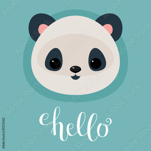 Fototapeta Naklejka Na Ścianę i Meble -  Cute panday head