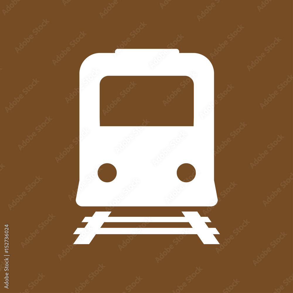 Train icon. Metro symbol. Railway station sign. Train icon. Metro symbol. Railway station sign.