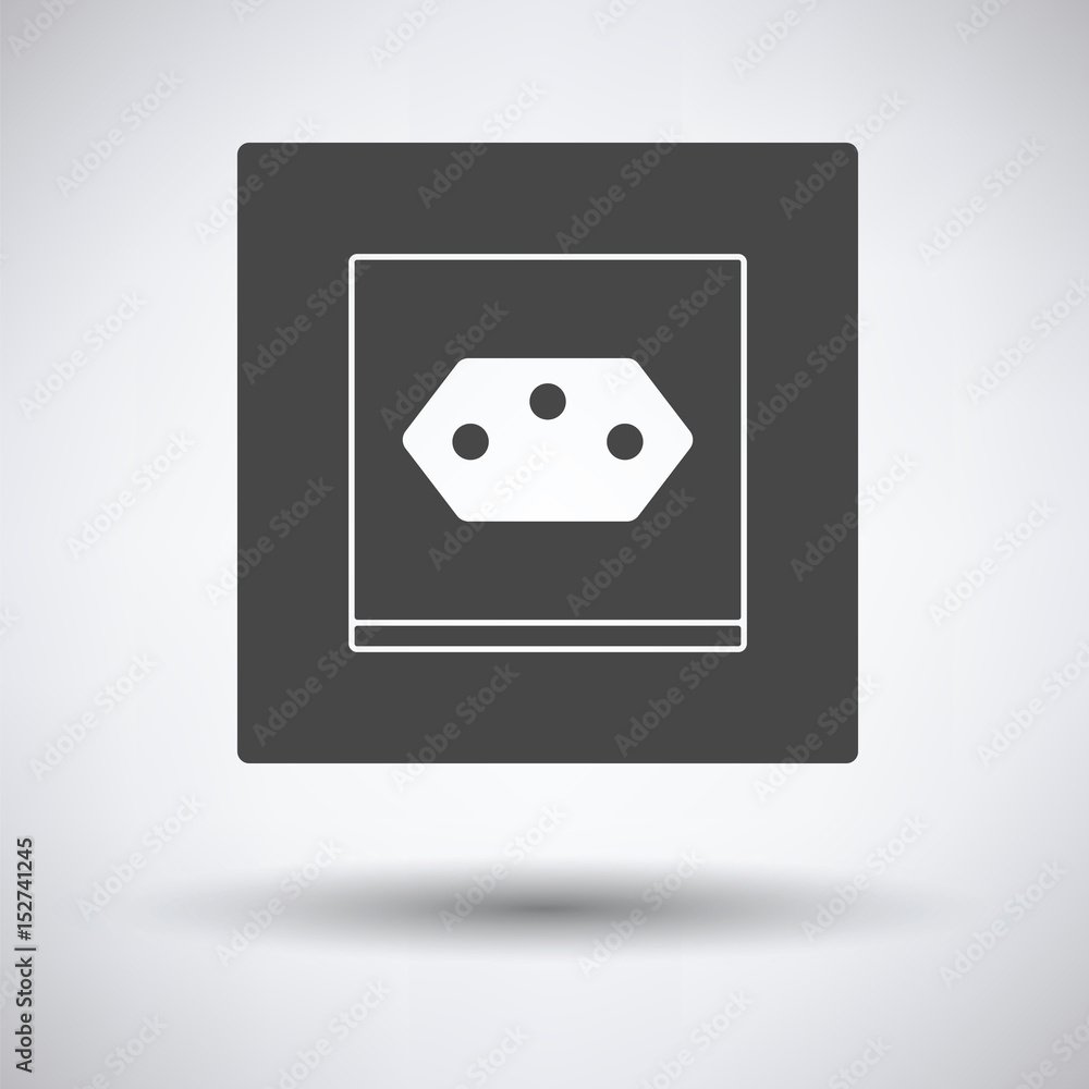 Swiss electrical socket icon