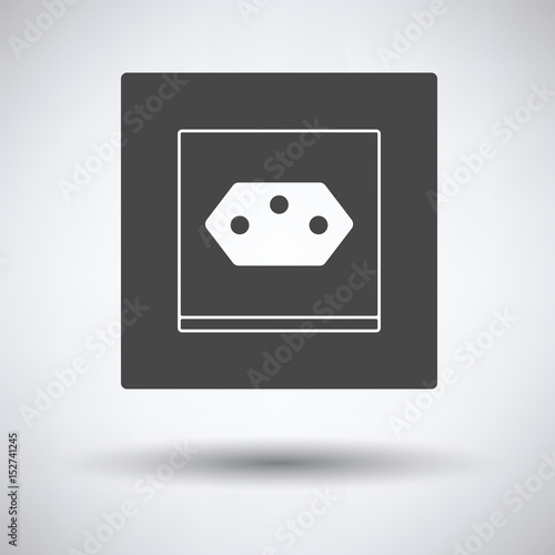 Swiss electrical socket icon