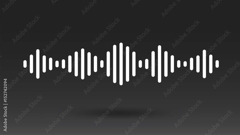 Voice sound wave vector background Voice sound wave vector background