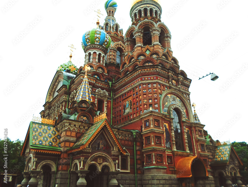 Fototapeta premium Church of the Savior on Spilled Blood, one of the main sights of St. Petersburg, Russia - June 2016