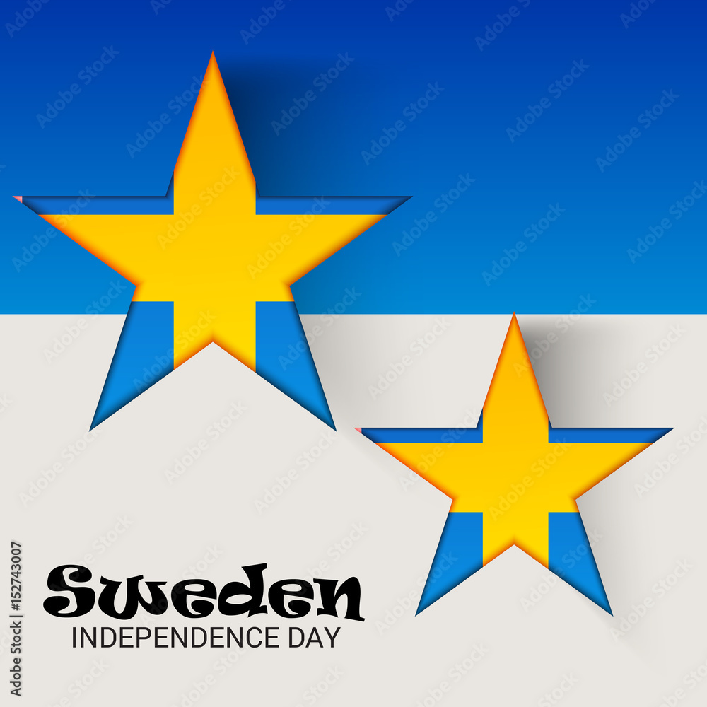 Obraz premium Sweden Independence Day.