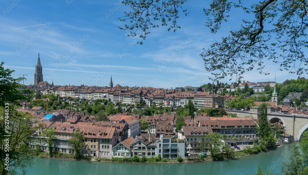Skyline Stadt Bern im Sommer