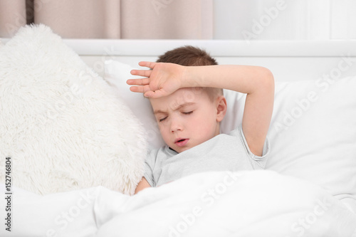 Little boy suffering from h...
