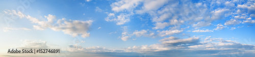 Morning blue sky panorama.