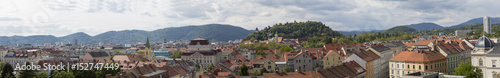 Panorama Graz mit Schlossberg und Uhrturm © Lunghammer