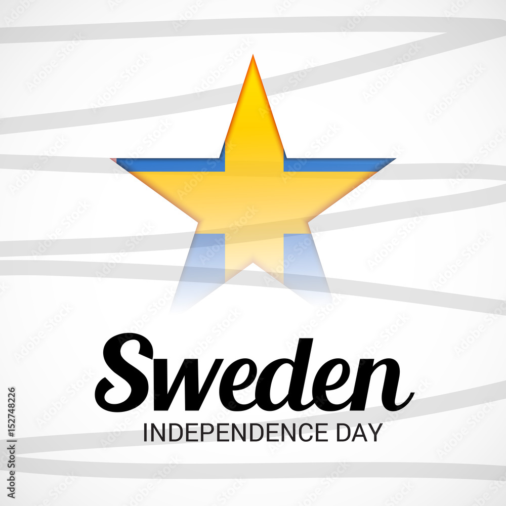 Obraz premium Sweden Independence Day.