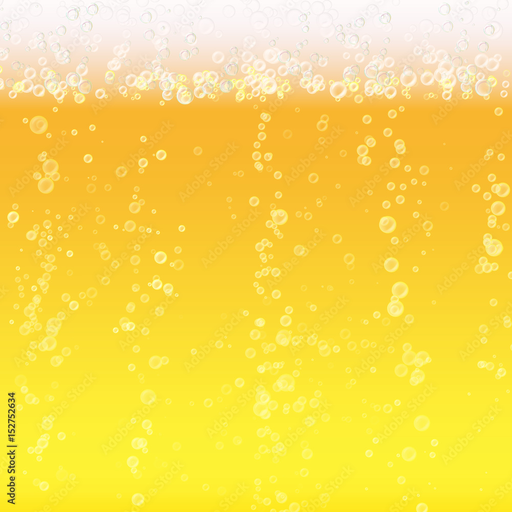 Beer Foam Background. Light Bright, Bubble And Liquid. Vector Illustration Beer Foam Background. Light Bright, Bubble And Liquid. Vector Illustration