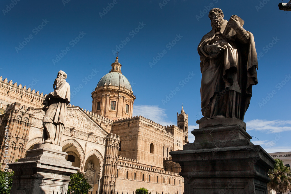 PALERMO, ITALY - October 14, 2009: the cathedral church of the Roman Catholic of Palermo, Sicily, Italy