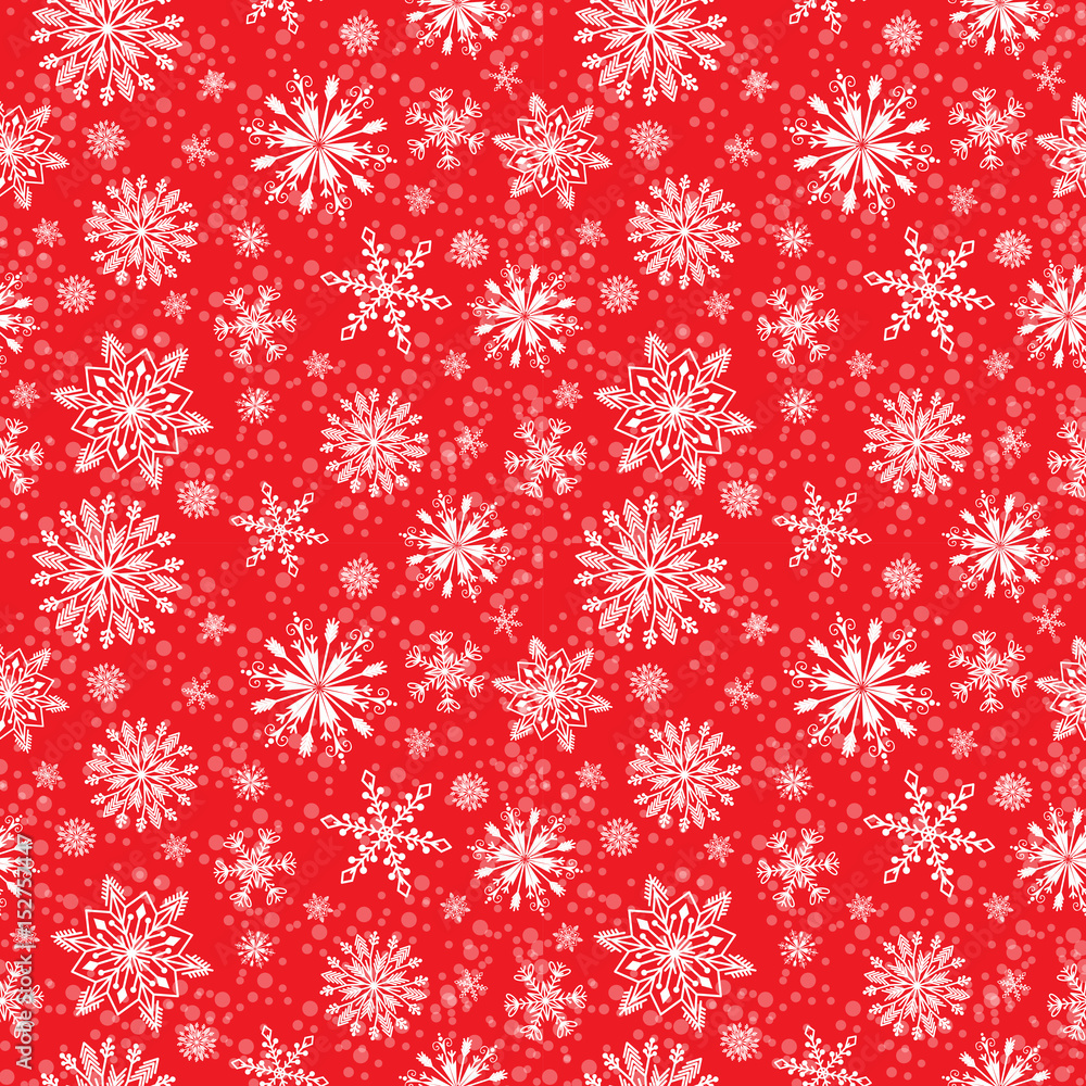 Snowflake vector seamless pattern. Snowflake vector seamless pattern.