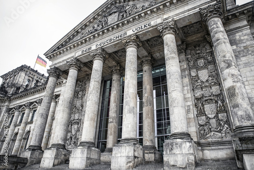 Reichstag building in Berlin  Germany