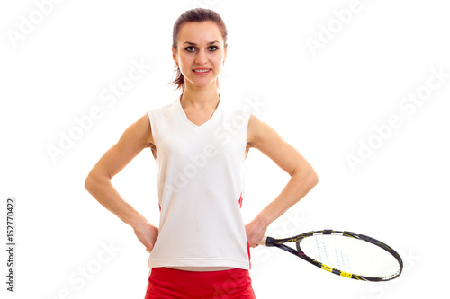 Woman with tennis racquet © Dmitry Bairachnyi