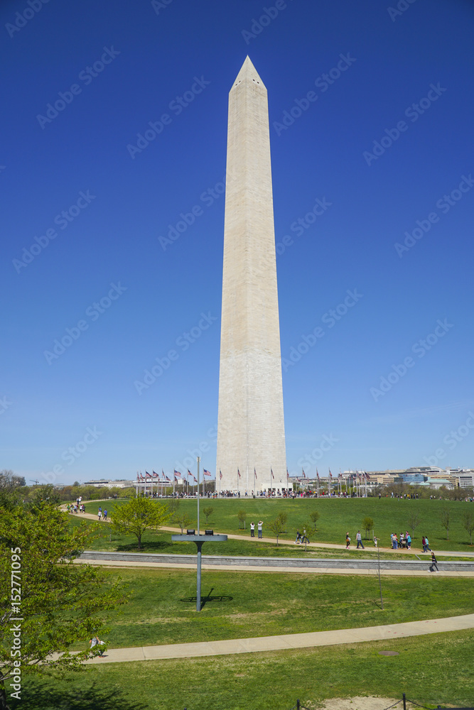 Sightseeing in Washington - The Monument - WASHINGTON DC - COLUMBIA - APRIL 7, 2017
