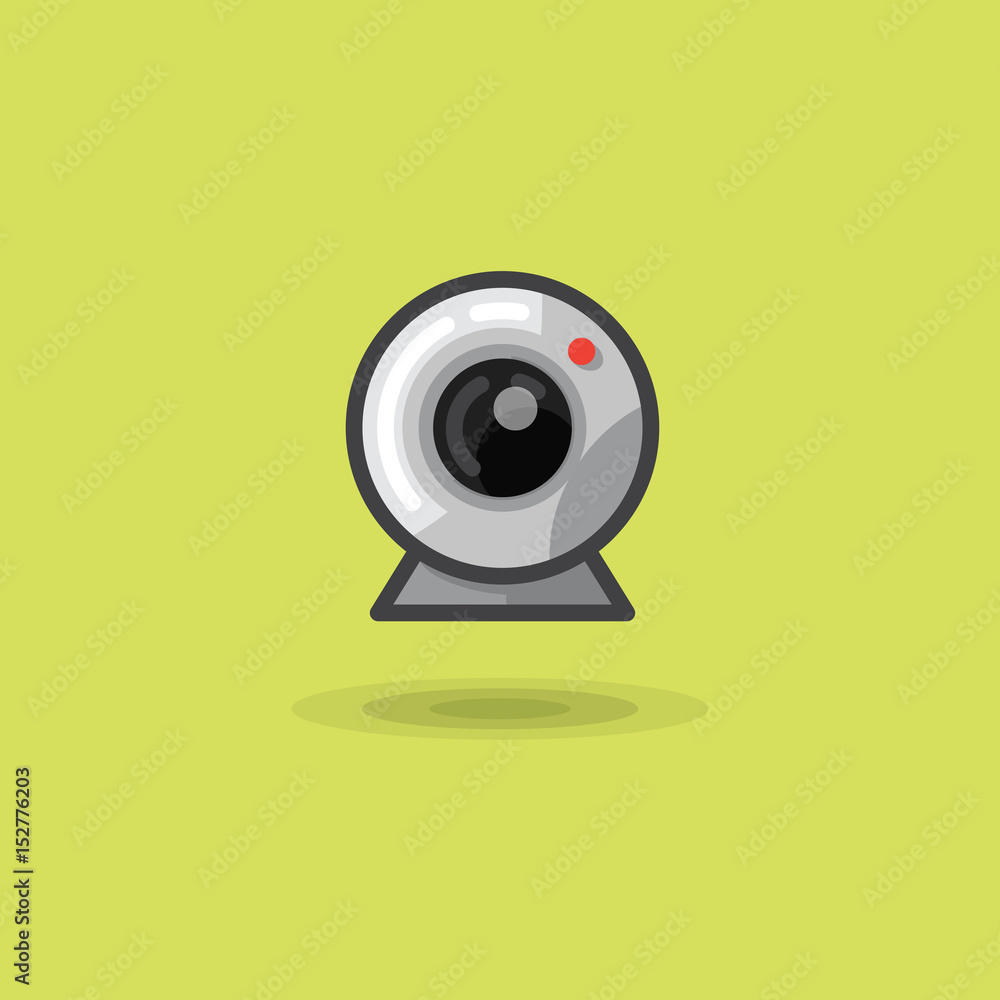 Vector icon web camera for computer or laptop Vector icon web camera for computer or laptop