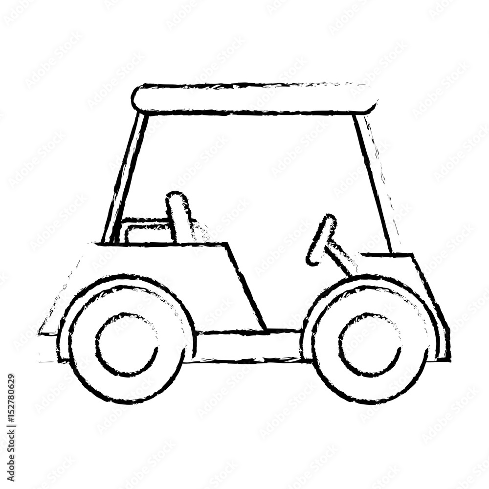 Fototapeta premium golf car isolated icon vector illustration design