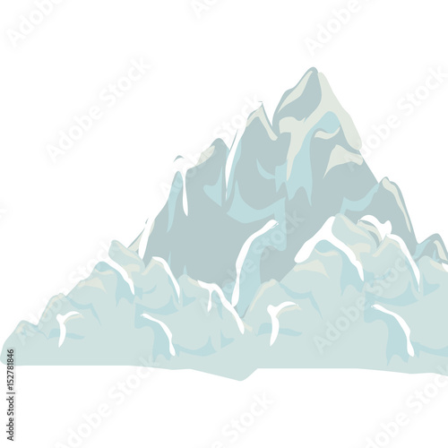 big mountain isolated icon vector illustration design