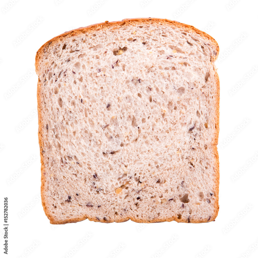 fresh whole wheat bread, isolated on white background with clipping path. fresh whole wheat bread, isolated on white background with clipping path.