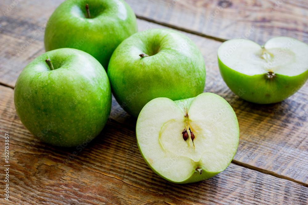 fresh organic green fruits with apples on rustic background fresh organic green fruits with apples on rustic background