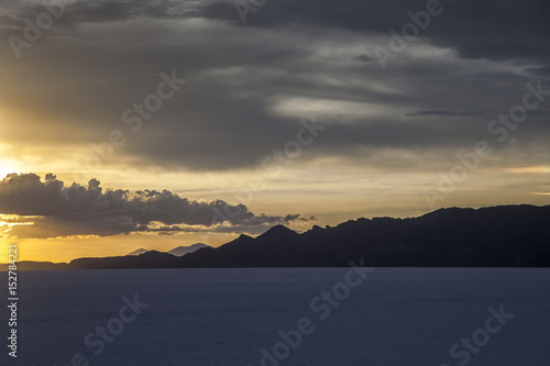 Sunset  Post Wet Season  Salar de Uyuni  Bolivia