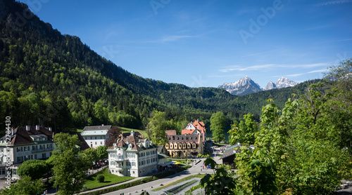 The small village near Neuschwanstein Castle