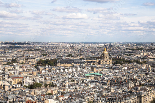 Panorama of Paris - view from the Eiffel Tower