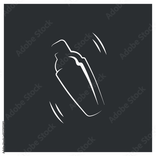 shaker logo. bar cocktail design background