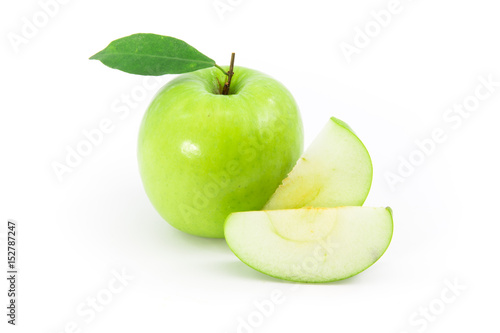 Green apple isolated on white background