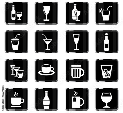 glasses icon set