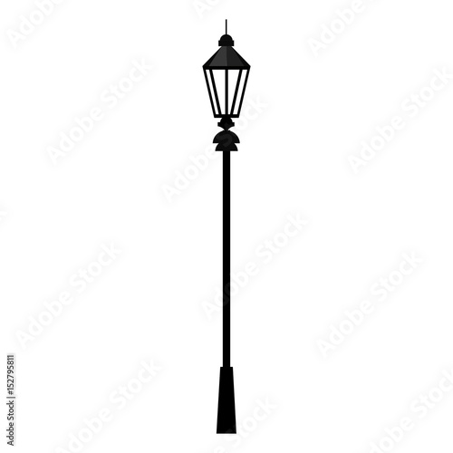 park lantern isolated icon vector illustration design
