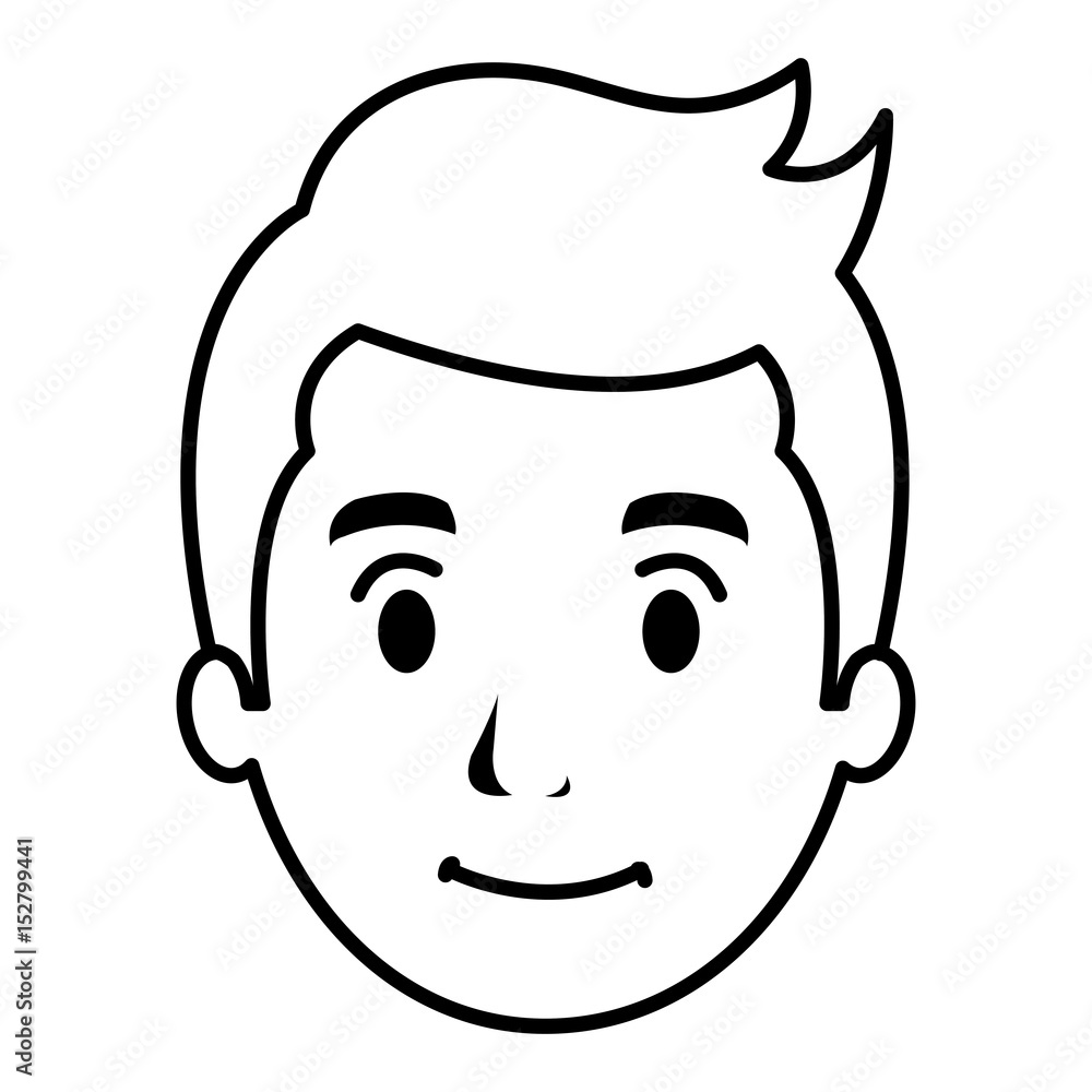 young man head avatar vector illustration design young man head avatar vector illustration design