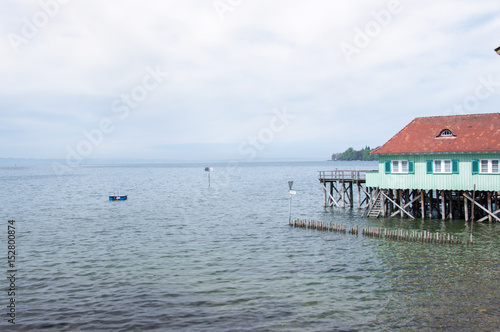 Idyllic view of Lindau  Bodensee  in South Germany