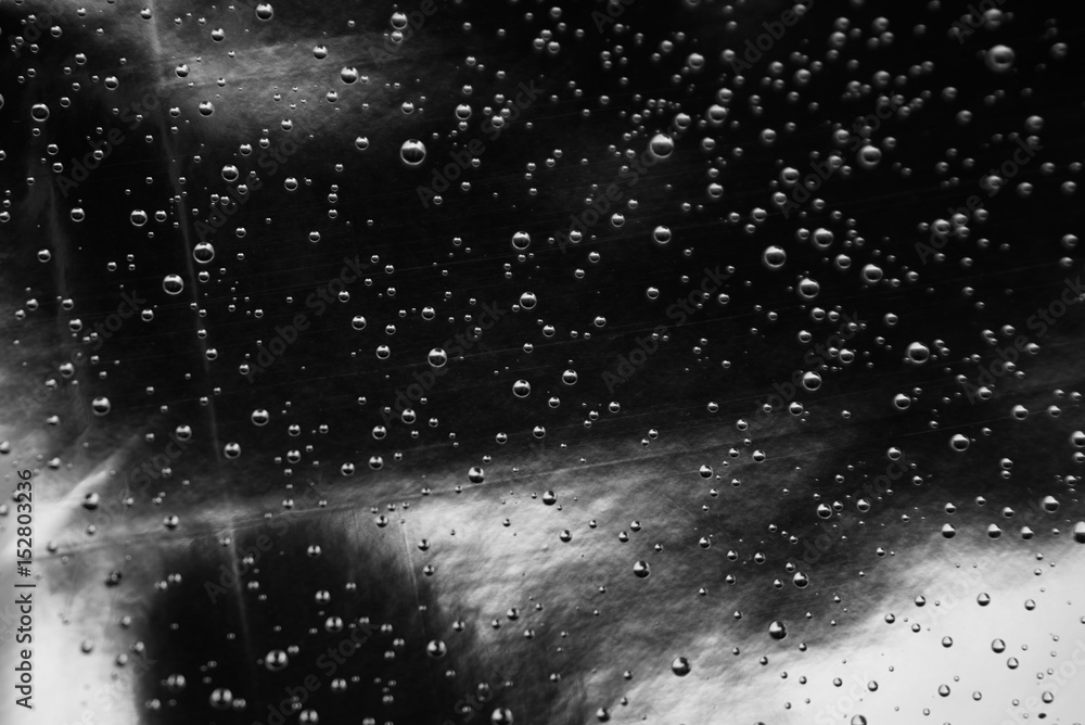 Obraz premium water drops on foil background