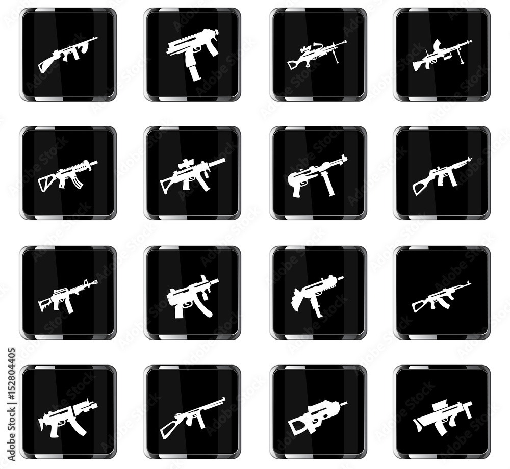 Set of hand weapons Set of hand weapons