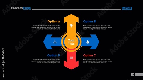 Four Directions Strategy Slide Template