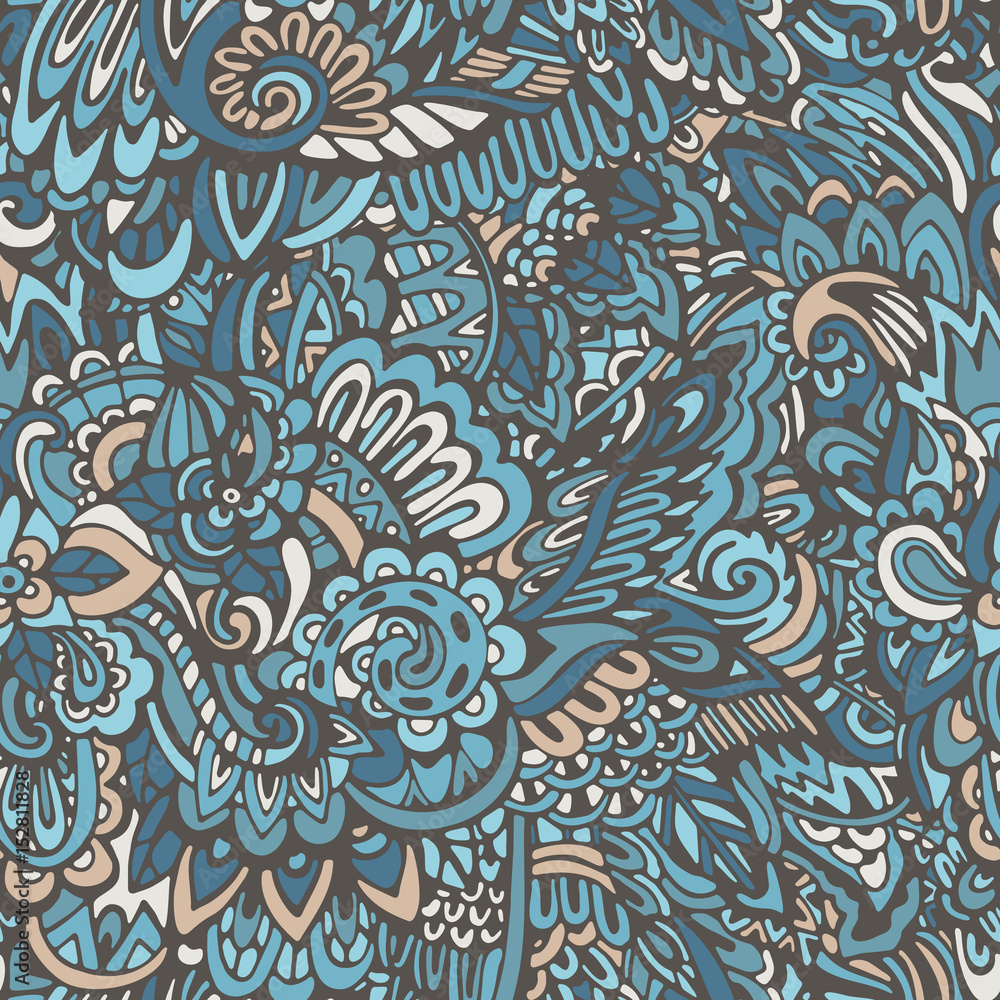 doodle pattern floral background doodle pattern floral background