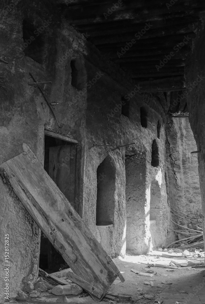 Fototapeta premium Flur in Lehmruine