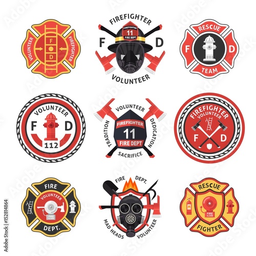 Firefighter Label Set