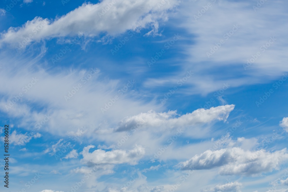 Beautiful blue sky with white clouds background Beautiful blue sky with white clouds background